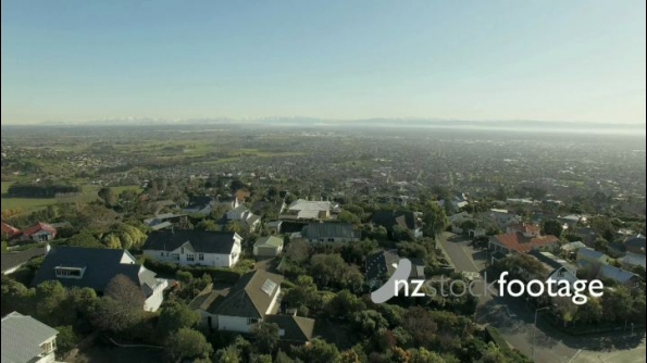  Christchurch Port Hills Flyover NW Aerial  24920